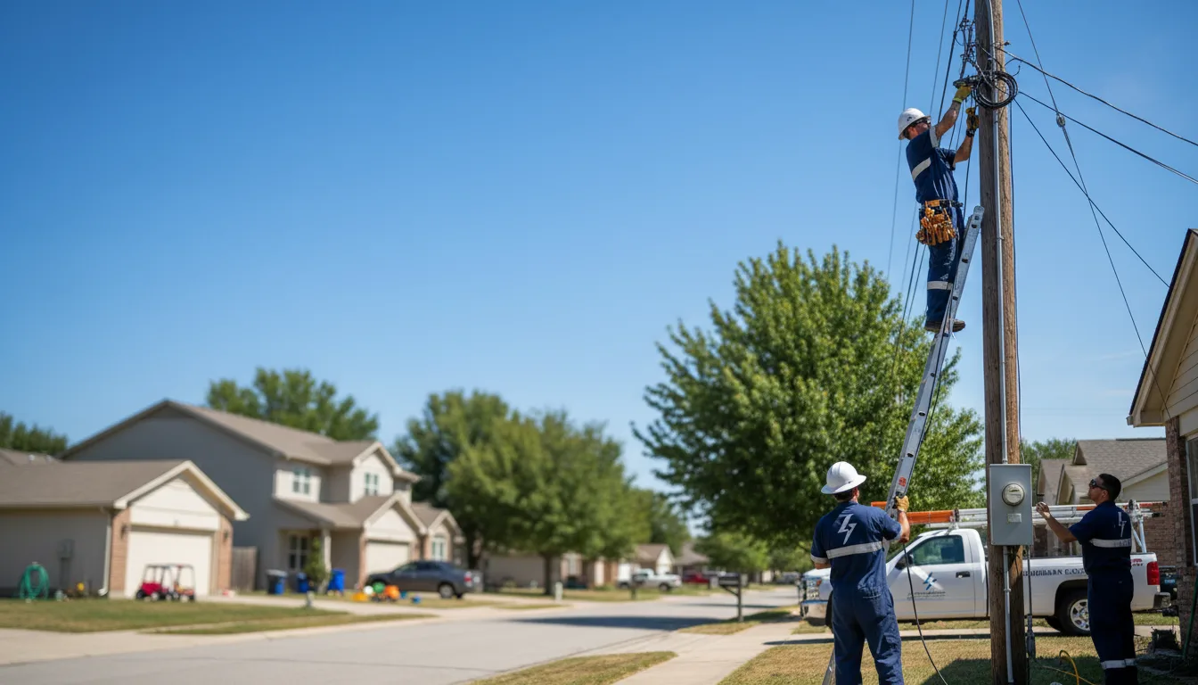 Residential electrician providing installation services in Hamel, MN